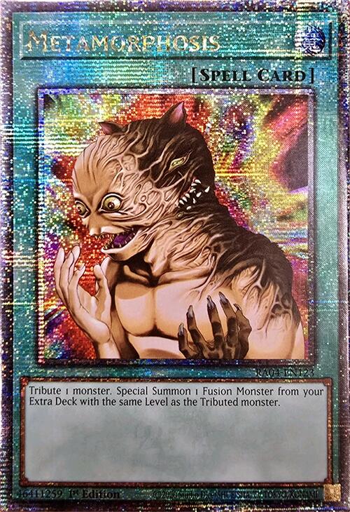 Metamorphosis [RA04-EN123] Quarter Century Secret Rare | Enigma On Main