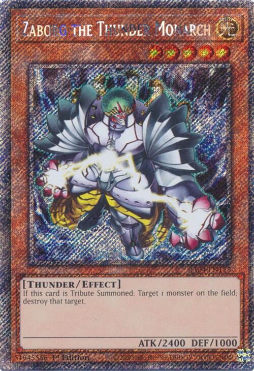 Zaborg the Thunder Monarch [RA04-EN125] Platinum Secret Rare | Enigma On Main