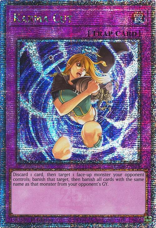 Karma Cut [RA04-EN128] Quarter Century Secret Rare | Enigma On Main
