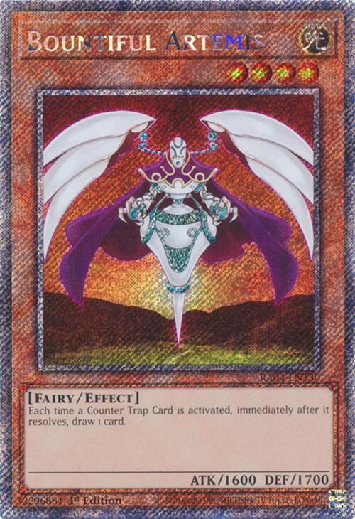 Bountiful Artemis [RA04-EN130] Platinum Secret Rare | Enigma On Main
