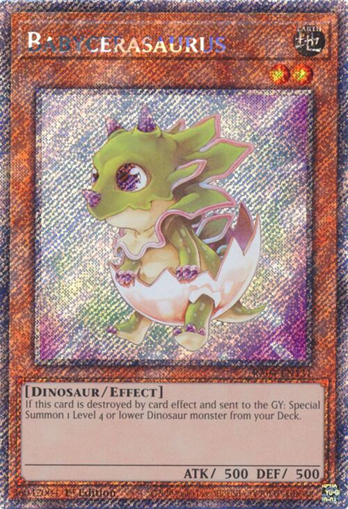 Babycerasaurus [RA04-EN131] Platinum Secret Rare | Enigma On Main