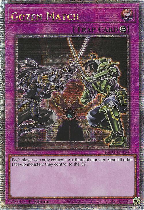 Gozen Match [RA04-EN134] Quarter Century Secret Rare | Enigma On Main