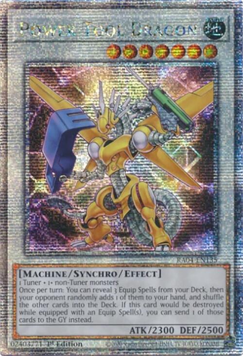 Power Tool Dragon [RA04-EN135] Quarter Century Secret Rare | Enigma On Main