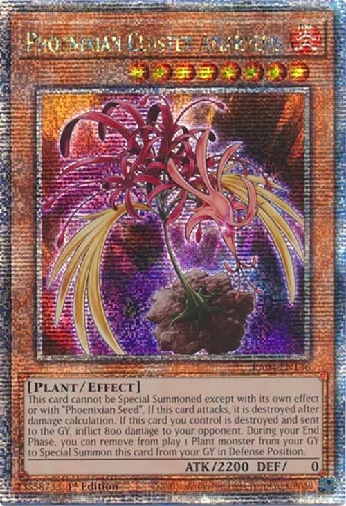 Phoenixian Cluster Amaryllis [RA04-EN136] Quarter Century Secret Rare | Enigma On Main