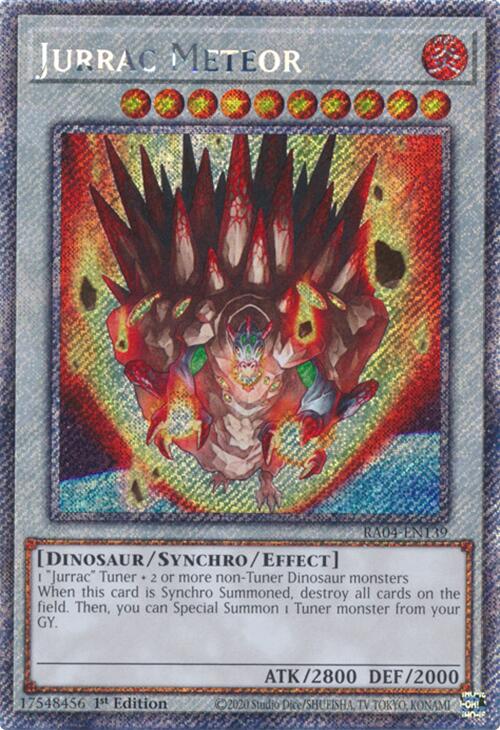Jurrac Meteor [RA04-EN139] Platinum Secret Rare | Enigma On Main