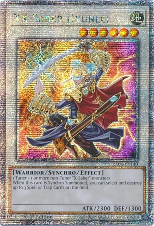 XX-Saber Hyunlei [RA04-EN140] Quarter Century Secret Rare | Enigma On Main