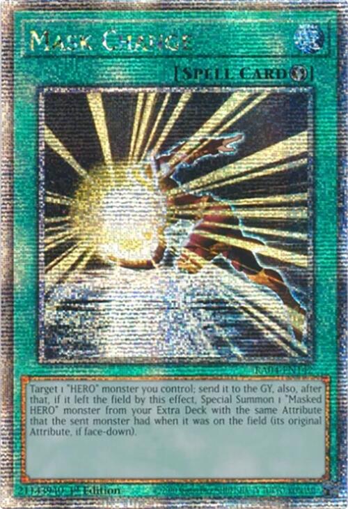 Mask Change [RA04-EN142] Quarter Century Secret Rare | Enigma On Main