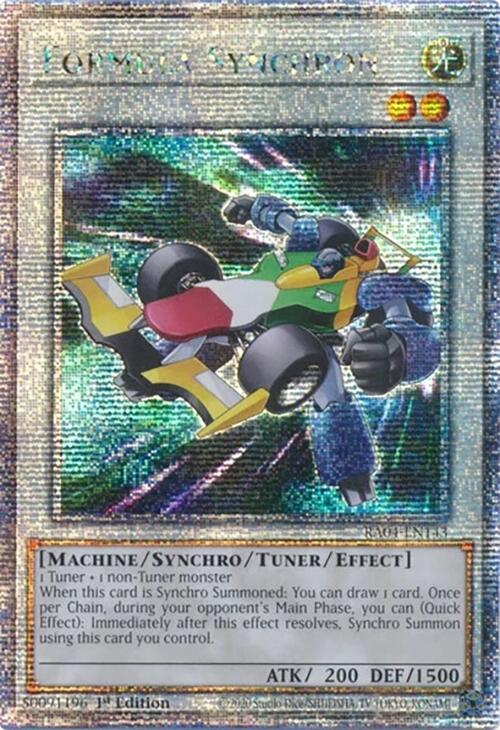 Formula Synchron [RA04-EN143] Quarter Century Secret Rare | Enigma On Main