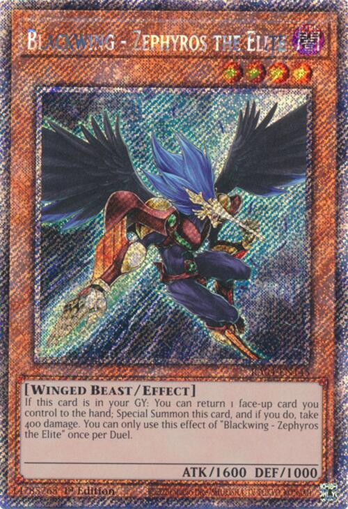 Blackwing - Zephyros the Elite [RA04-EN145] Platinum Secret Rare | Enigma On Main