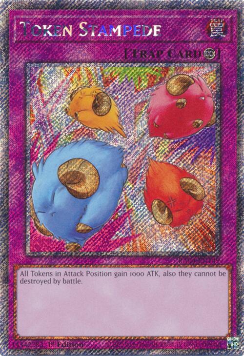 Token Stampede [RA04-EN149] Platinum Secret Rare | Enigma On Main