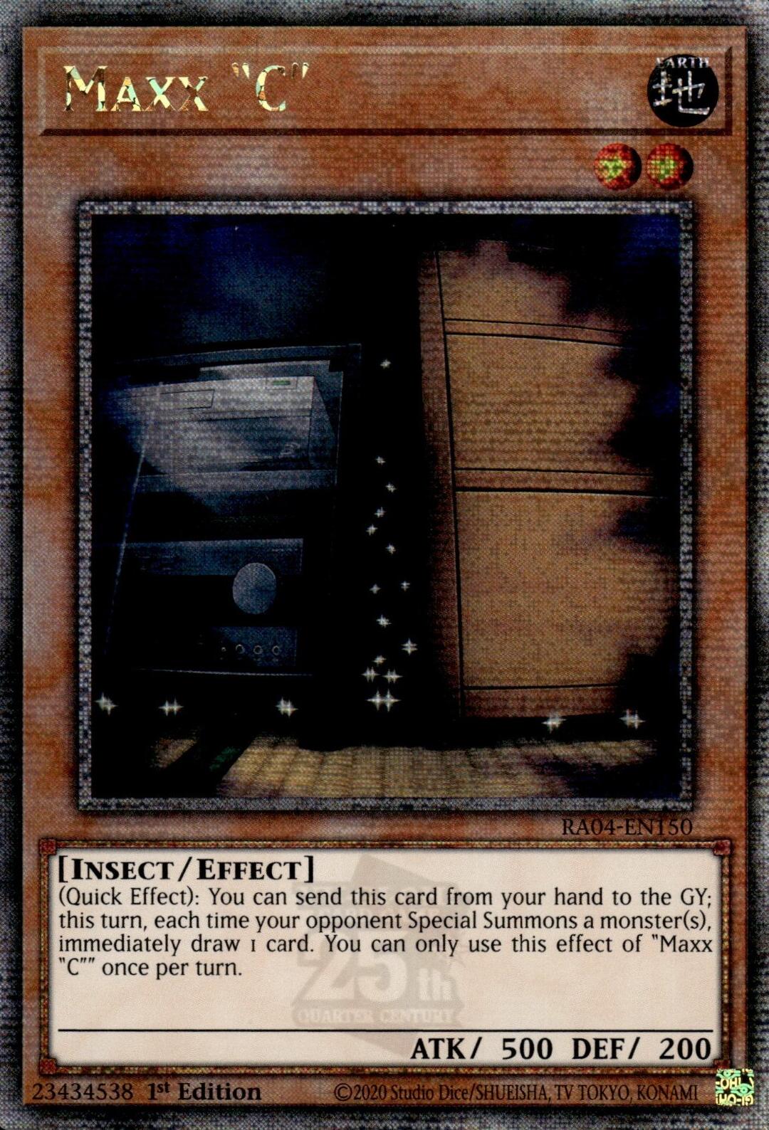Maxx "C" [RA04-EN150] Quarter Century Secret Rare | Enigma On Main