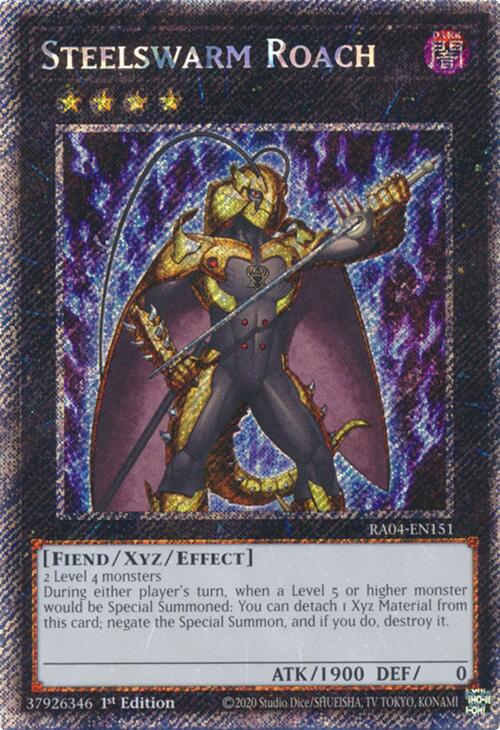 Steelswarm Roach [RA04-EN151] Platinum Secret Rare | Enigma On Main