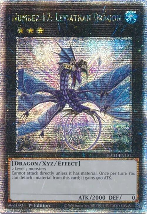 Number 17: Leviathan Dragon [RA04-EN154] Quarter Century Secret Rare | Enigma On Main