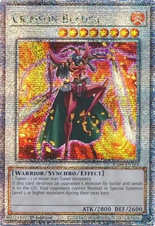 Crimson Blader [RA04-EN161] Quarter Century Secret Rare | Enigma On Main