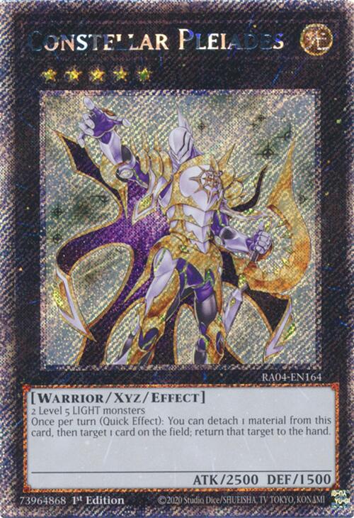 Constellar Pleiades [RA04-EN164] Platinum Secret Rare | Enigma On Main