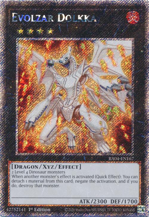 Evolzar Dolkka [RA04-EN167] Platinum Secret Rare | Enigma On Main