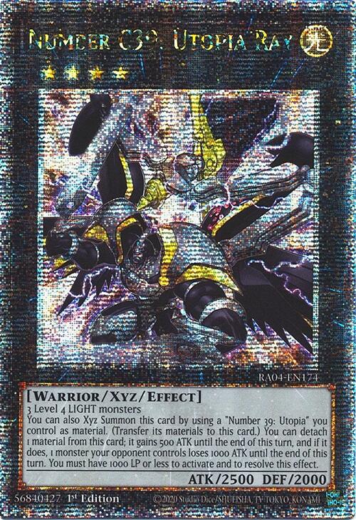 Number C39: Utopia Ray [RA04-EN174] Quarter Century Secret Rare | Enigma On Main