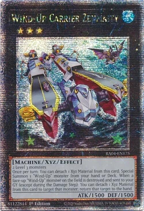 Wind-Up Carrier Zenmaity [RA04-EN175] Quarter Century Secret Rare | Enigma On Main