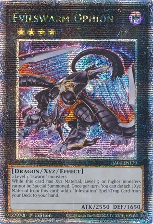 Evilswarm Ophion [RA04-EN179] Quarter Century Secret Rare | Enigma On Main