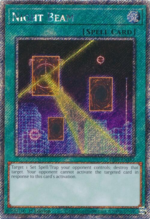 Night Beam [RA04-EN182] Platinum Secret Rare | Enigma On Main