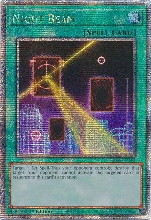 Night Beam [RA04-EN182] Quarter Century Secret Rare | Enigma On Main