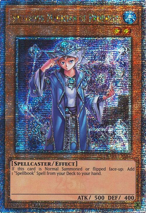 Spellbook Magician of Prophecy [RA04-EN183] Quarter Century Secret Rare | Enigma On Main