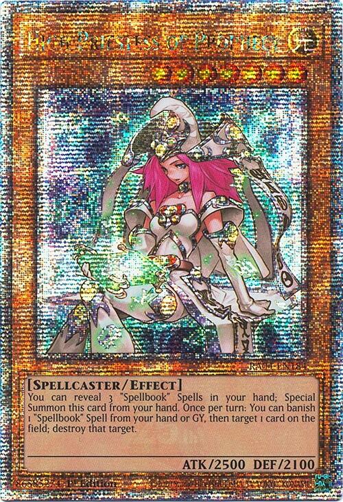 High Priestess of Prophecy [RA04-EN184] Quarter Century Secret Rare | Enigma On Main