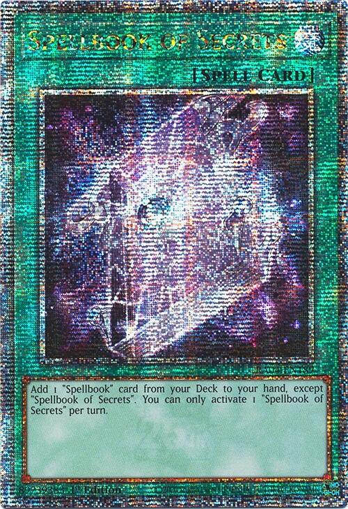 Spellbook of Secrets [RA04-EN189] Quarter Century Secret Rare | Enigma On Main
