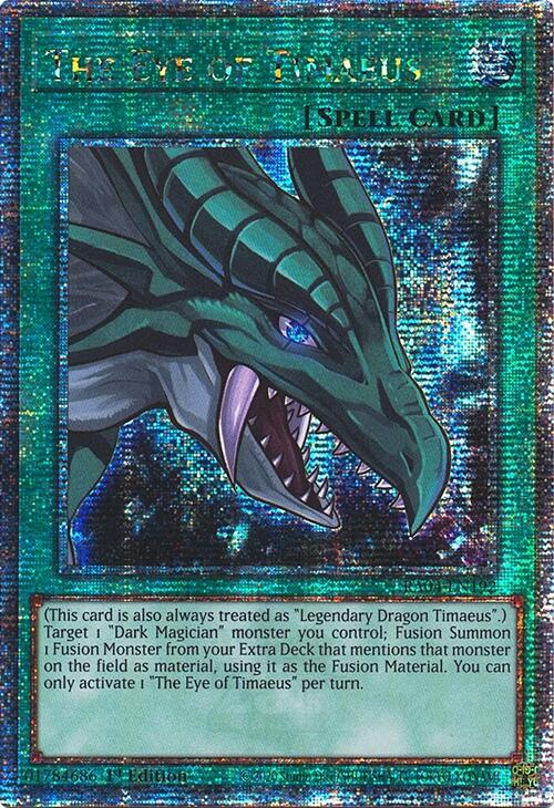 The Eye of Timaeus [RA04-EN192] Quarter Century Secret Rare | Enigma On Main