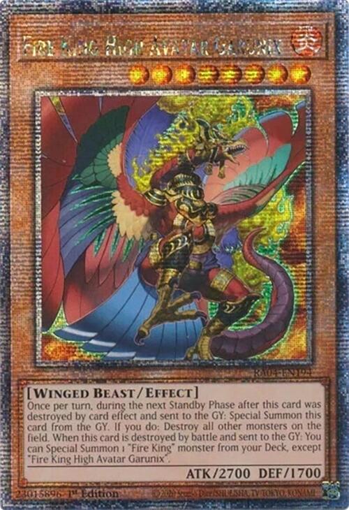 Fire King High Avatar Garunix [RA04-EN194] Quarter Century Secret Rare | Enigma On Main