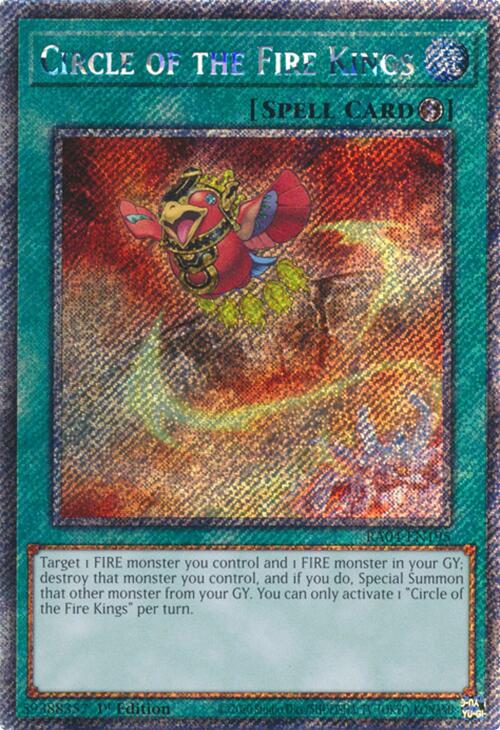 Circle of the Fire Kings [RA04-EN195] Platinum Secret Rare | Enigma On Main