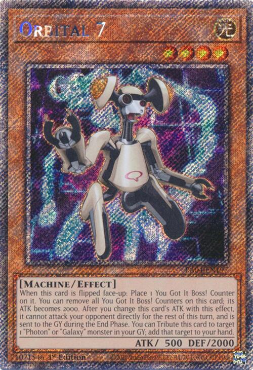 Orbital 7 [RA04-EN197] Platinum Secret Rare | Enigma On Main