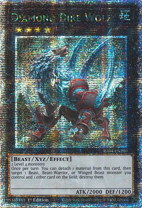 Diamond Dire Wolf [RA04-EN200] Quarter Century Secret Rare | Enigma On Main