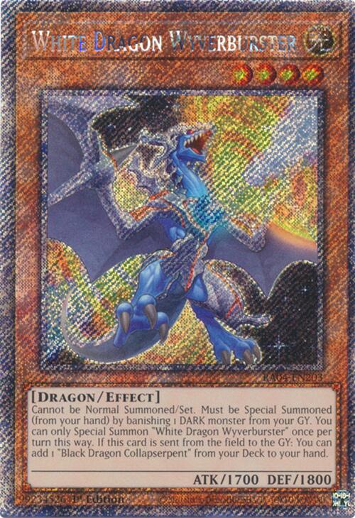 White Dragon Wyverburster [RA04-EN203] Platinum Secret Rare | Enigma On Main