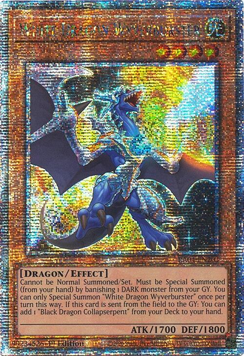 White Dragon Wyverburster [RA04-EN203] Quarter Century Secret Rare | Enigma On Main
