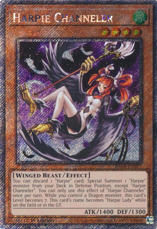 Harpie Channeler [RA04-EN207] Platinum Secret Rare | Enigma On Main