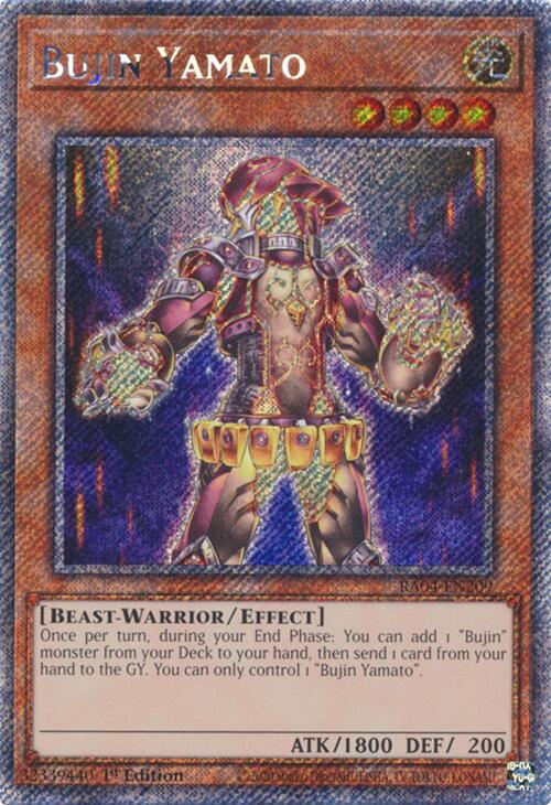 Bujin Yamato [RA04-EN209] Platinum Secret Rare | Enigma On Main