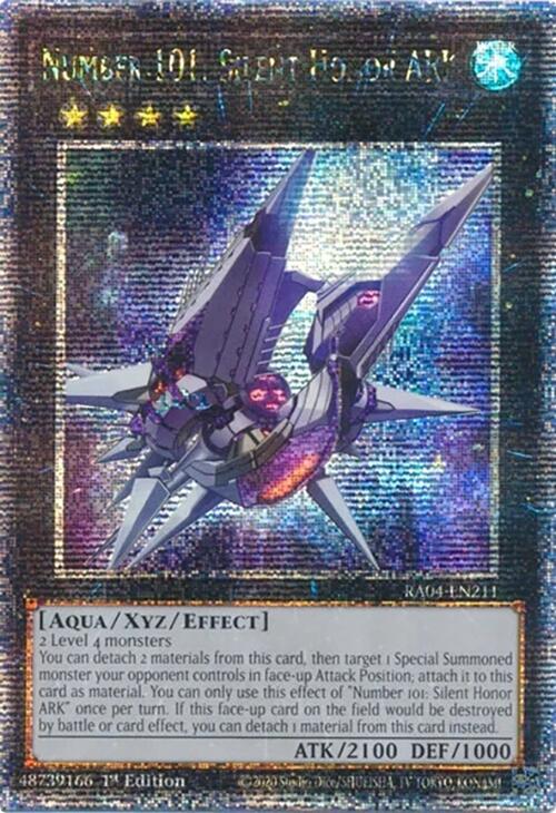 Number 101: Silent Honor ARK [RA04-EN211] Quarter Century Secret Rare | Enigma On Main