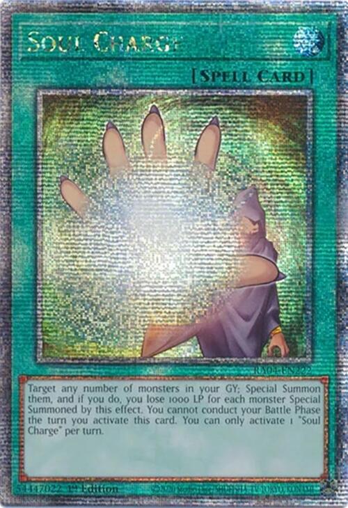 Soul Charge [RA04-EN222] Quarter Century Secret Rare | Enigma On Main