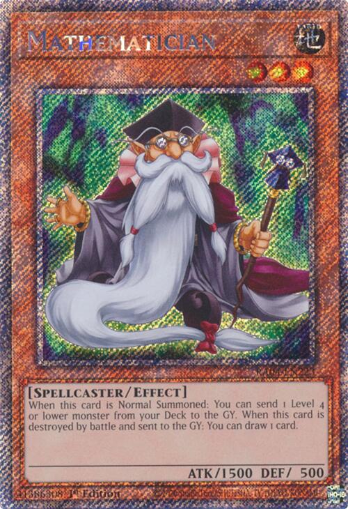 Mathematician [RA04-EN223] Platinum Secret Rare | Enigma On Main