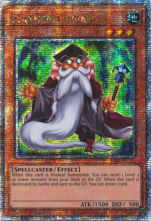 Mathematician [RA04-EN223] Quarter Century Secret Rare | Enigma On Main