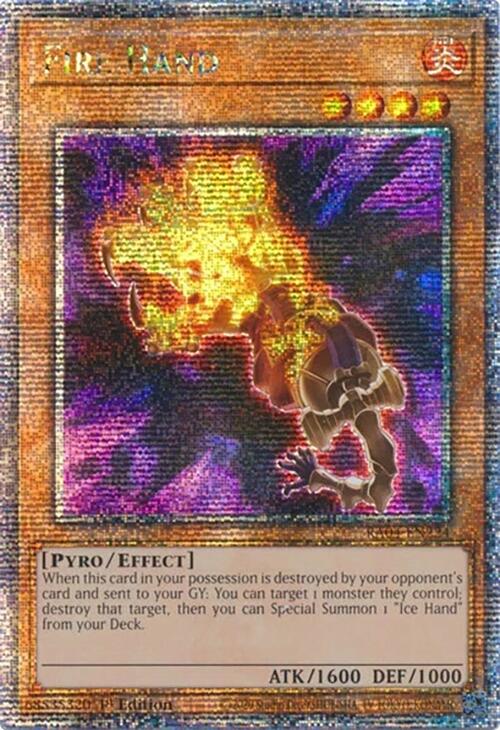 Fire Hand [RA04-EN224] Quarter Century Secret Rare | Enigma On Main