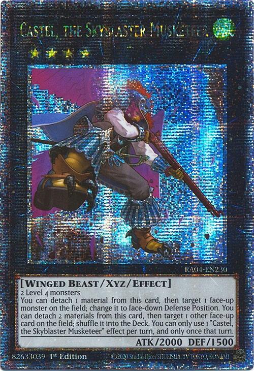 Castel, the Skyblaster Musketeer [RA04-EN230] Quarter Century Secret Rare | Enigma On Main