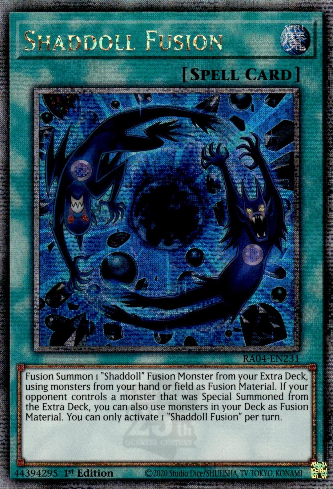 Shaddoll Fusion [RA04-EN231] Quarter Century Secret Rare | Enigma On Main