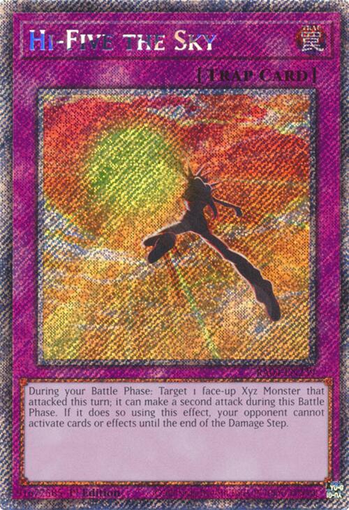 Hi-Five the Sky [RA04-EN239] Platinum Secret Rare | Enigma On Main