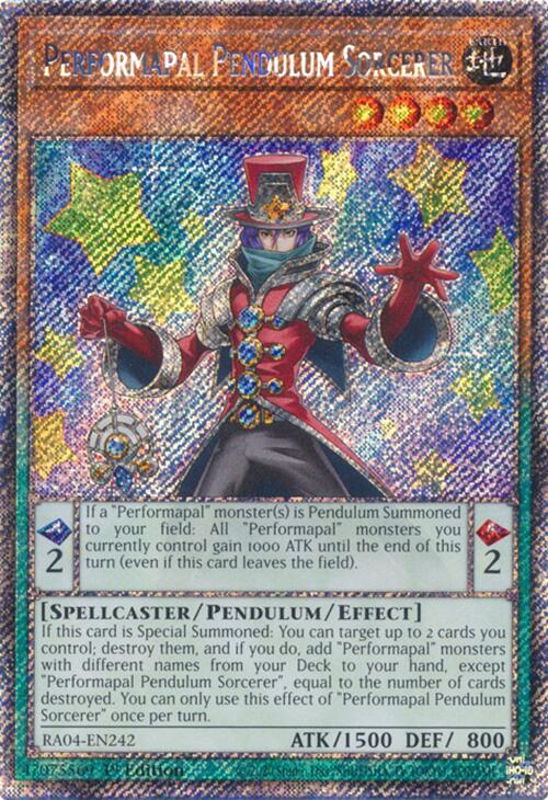 Performapal Pendulum Sorcerer [RA04-EN242] Platinum Secret Rare | Enigma On Main
