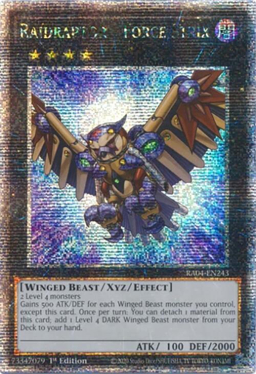 Raidraptor - Force Strix [RA04-EN243] Quarter Century Secret Rare | Enigma On Main