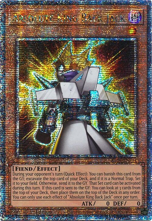 Absolute King Back Jack [RA04-EN244] Quarter Century Secret Rare | Enigma On Main