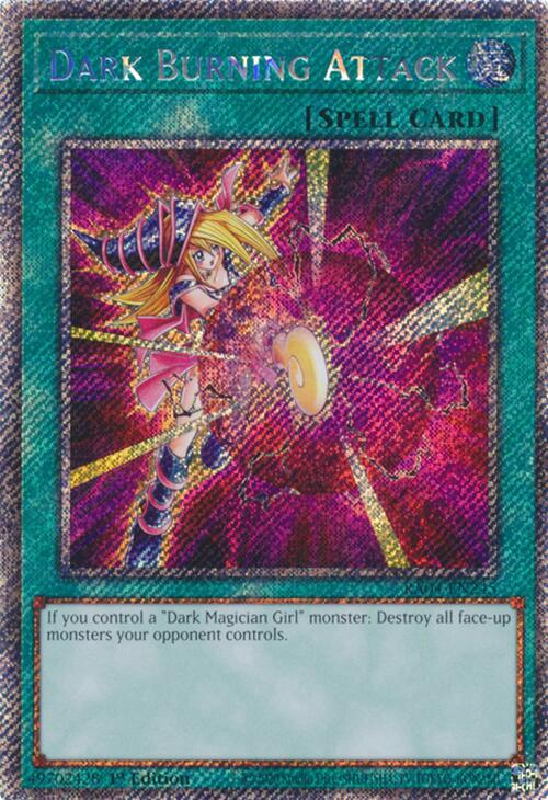 Dark Burning Attack [RA04-EN245] Platinum Secret Rare | Enigma On Main
