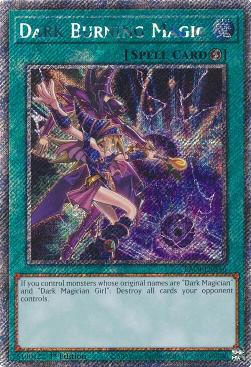 Dark Burning Magic [RA04-EN246] Platinum Secret Rare | Enigma On Main
